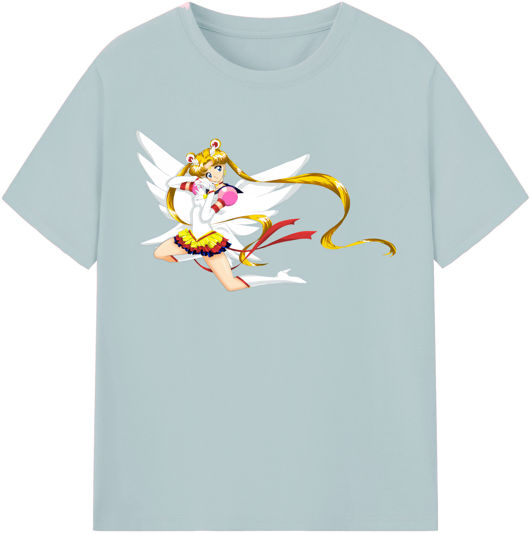（画像用） 美少女戦士セーラームーン 月野 うさぎ つきの うさぎ Sailor Moon Tsukino Usagi 綿100％半袖Tシャツ（フロントプリント）